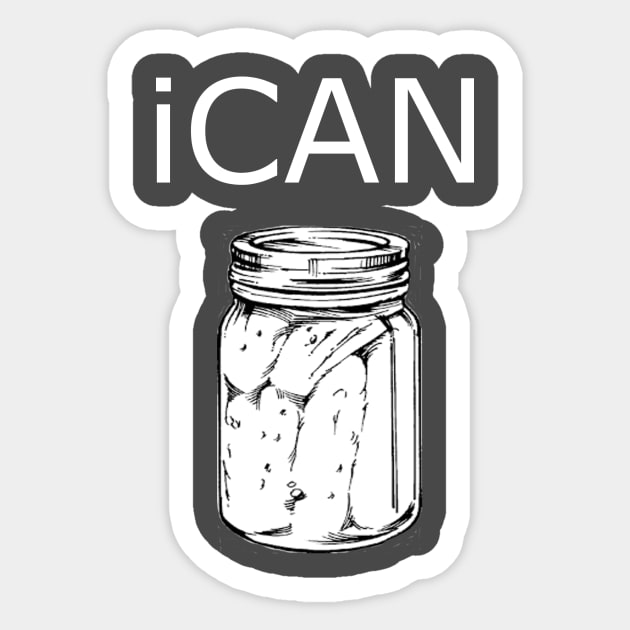 iCAN Sticker by katejam08